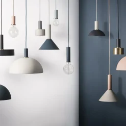 Abat-Jour Disc - Gris Clair-Ferm Living Best