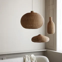 Abat-Jour Tresse Disc Rotin - O 49.5 Cm - Naturel-Ferm Living New
