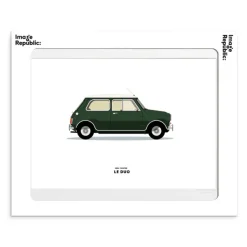 Affiche Le Duo Mini Cooper Vert Fonce - 30 X 40 Cm-Image Republic Clearance