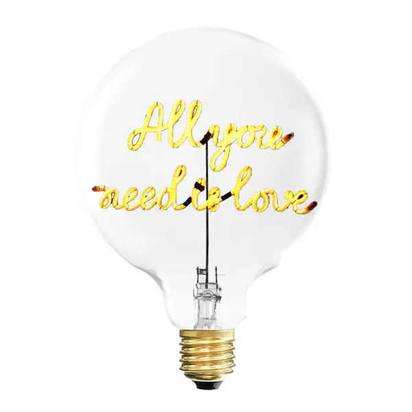 Ampoule All You Need Is Love E27 - Ambre-Elements Lighting Sale