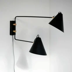 Applique Murale Double Club - 81 X 42 Cm - Noir-House Doctor Online