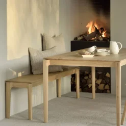 Banc Bok Chene 186 X 35 X H 46 Cm-Ethnicraft New