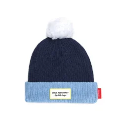 Bonnet Color Block - Bleu Et Blanc-Hello Hossy Clearance