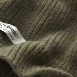 Bonnet En Laine Melangee - Kaki-Le Bonnet Outlet