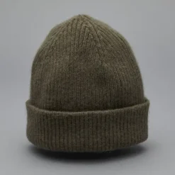 Bonnet En Laine Melangee - Kaki-Le Bonnet Outlet