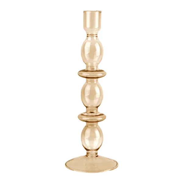 Bougeoir Art Bubbles En Verre - H 24 X O 8.5 Cm-Sélectionné par Fleux Online