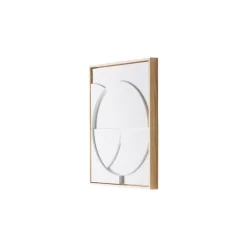 Cadre Relief Art C - 40 X 50 Cm - Blanc S-HK Living Best