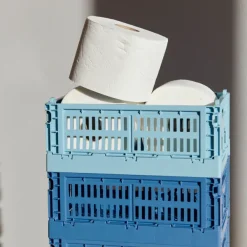 Caisse Crate S - Bleu Dusty-Hay Discount
