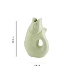 Carafe / Vase Monsieur Carafon Poisson - Vert Mousse-Sélectionné par Fleux Hot