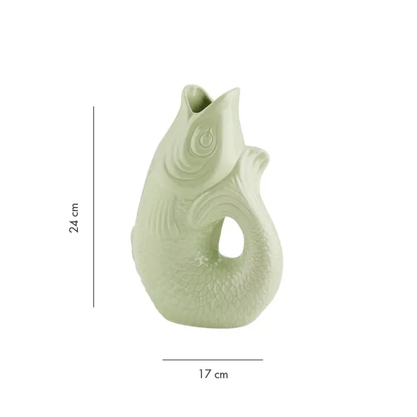 Carafe / Vase Monsieur Carafon Poisson - Vert Mousse-Sélectionné par Fleux Hot