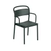 Chaise Accoudoirs Linear Steel Dark Green-Muuto Online