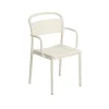 Chaise Accoudoirs Linear Steel Off-White-Muuto Hot