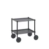 Chariot Flow 2 Etagères Bleu-Gris-Muuto Discount