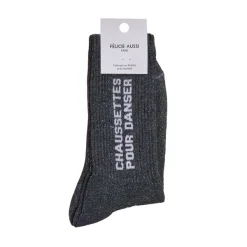 Chaussettes Pour Danser Paillettes 36/40 - Anthracite-Félicie Aussi Hot