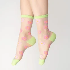 Chaussettes Transparentes Sakura-Coucou Suzette Outlet