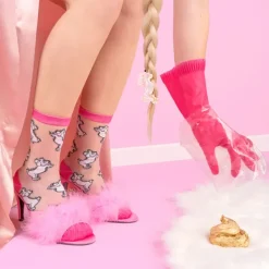 Chaussettes Transparentes Caniche-Coucou Suzette Best