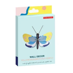 Décoration Murale Papillon Monarque Jaune En Carton Recycle-Studio Roof Outlet