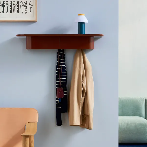 Etagere Murale Korpus - L 90 X P 25 X H 14 Cm - Rouge Brique-Hay