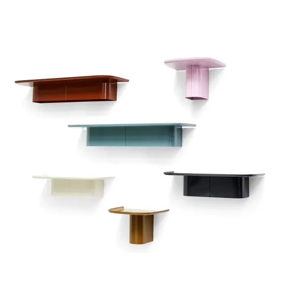 Etagere Murale Korpus - L 90 X P 25 X H 14 Cm - Rouge Brique-Hay