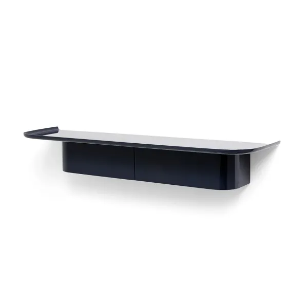 Etagere Murale Korpus - L 90 X P 25 X H 14 Cm - Bleu Nuit-Hay Outlet