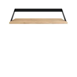 Etagere Ribbon En Chene Et Metal Noir - L 70 Cm-Ethnicraft New