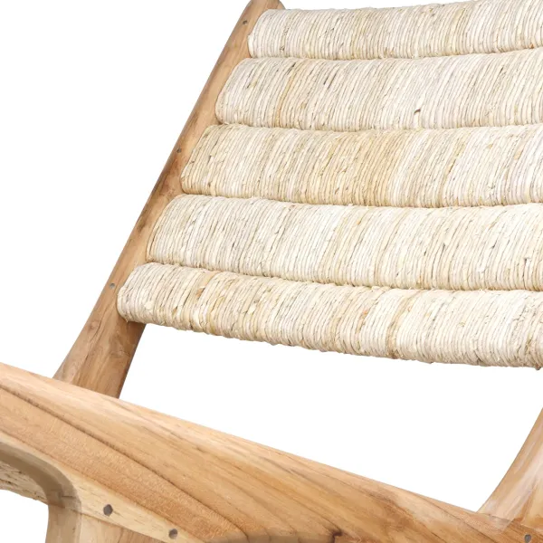 Fauteuil Lounge Teak-HK Living New