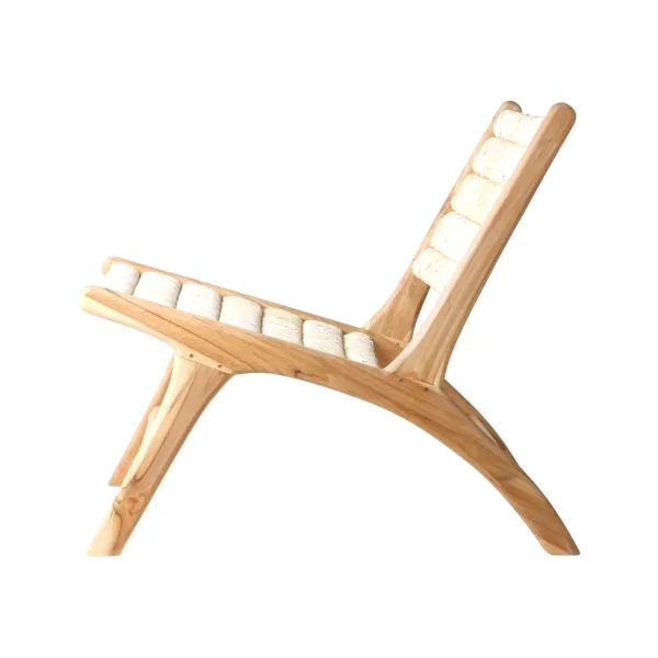 Fauteuil Lounge Teak-HK Living New