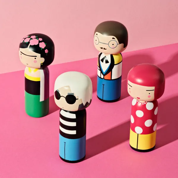 Figurine En Bois Kokeshi Sketch.Inc Andy - 14.5 Cm-Lucie Kaas
