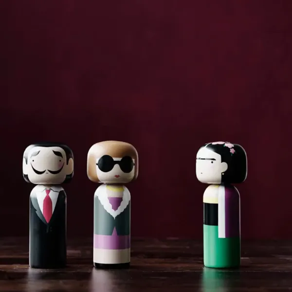 Figurine En Bois Kokeshi Sketch.Inc Anna - 14.5 Cm-Lucie Kaas Discount