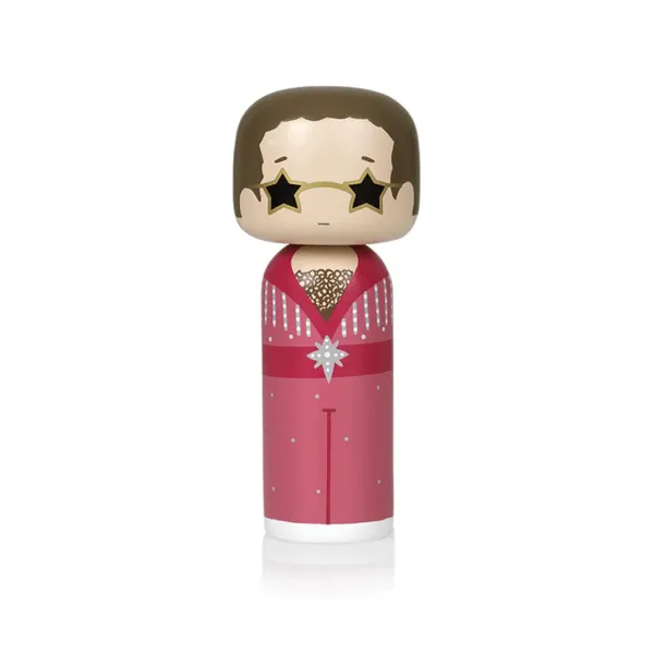 Figurine En Bois Kokeshi Sketch.Inc Elton Rose - 14.5 Cm-Lucie Kaas Clearance