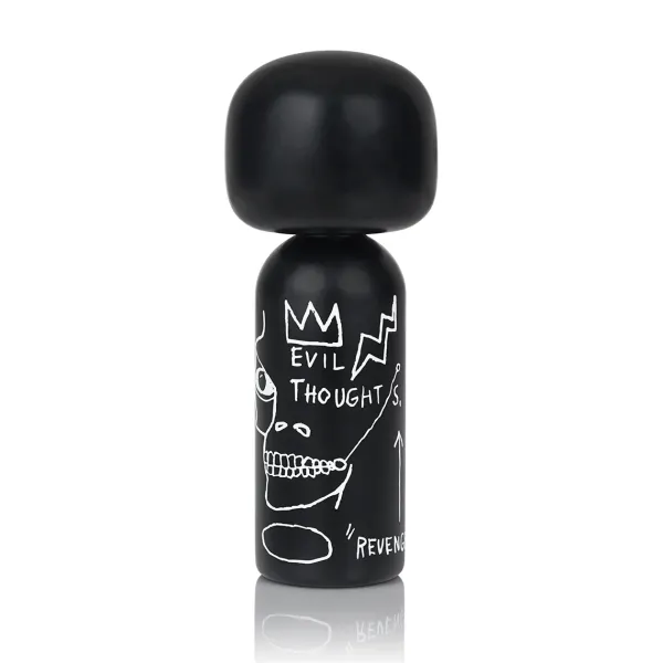 Figurine En Bois Kokeshi Sketch.Inc Jean-Michel Basquiat Evil Thoughts - 14.5 Cm-Lucie Kaas