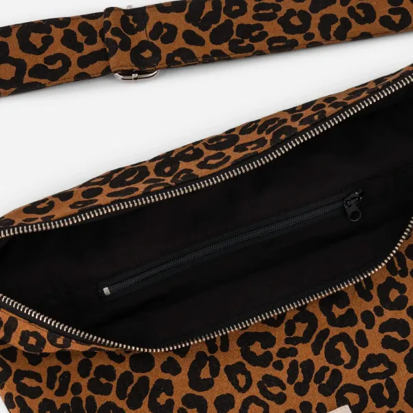 Grande Banane Custine En Coton Recycle - Leopard-Rive Droite Paris