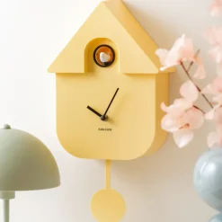 Horloge Modern Cuckoo - Jaune-Sélectionné par Fleux