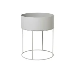 Jardiniere Ronde Plant Box - Gris Clair-Ferm Living Outlet