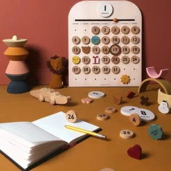 Jouet Mon Calendrier En Bois-Moon Picnic New
