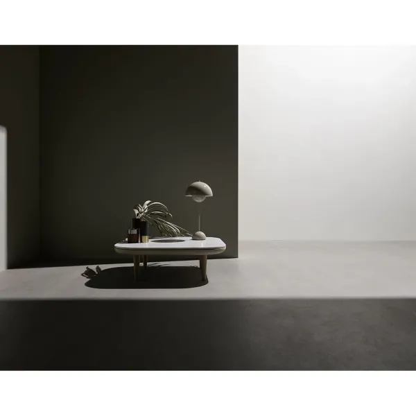 Lampe A Poser Flowerpot Vp3 By Verner Panton - Gris Beige-And Tradition Online