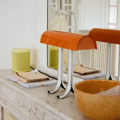 Lampe De Table Anagram - O 14 X H 32,5 Cm - Orange-Hay New