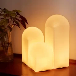 Lampe De Table Parade - O 15,5 X H 16 Cm - Blanc-Hay Hot