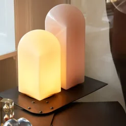 Lampe De Table Parade - O 15,5 X H 24 Cm - Blanc-Hay Sale
