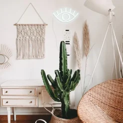 Lampe Murale Neon Led Oeil - Blanc-Sélectionné par Fleux Online