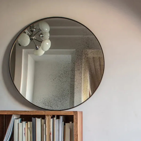 Miroir Vieilli - O 92 Cm-Ethnicraft Hot