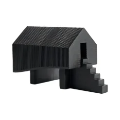Objet Decoratif Maison En Acajou - Noir-Ethnicraft New