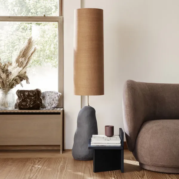 Pied De Lampe Hebe En Ceramique - H 100 Cm - Noir-Ferm Living Online