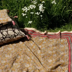 Plaid Botanical En Coton - L 220 X L 140 Cm-Doing Goods Hot