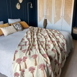 Plaid Tala Palmtree En Coton - Sand-Doing Goods Best