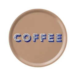 Plateau Coffee - O 31 Cm - Marron-Sélectionné par Fleux Hot