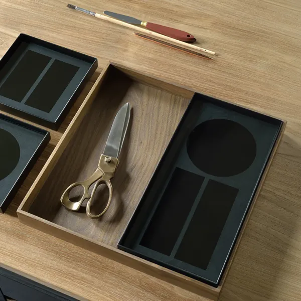 Plateau Organisateur De Bureau Charcoal Walnut-Ethnicraft