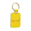 Porte-clés Boobs Cuir - Jaune Clair-Ark Online