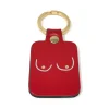 Porte-clés Boobs En Cuir - Rouge-Ark Discount