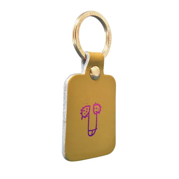 Porte-clés Zizi Cuir Moutarde-Ark Discount
